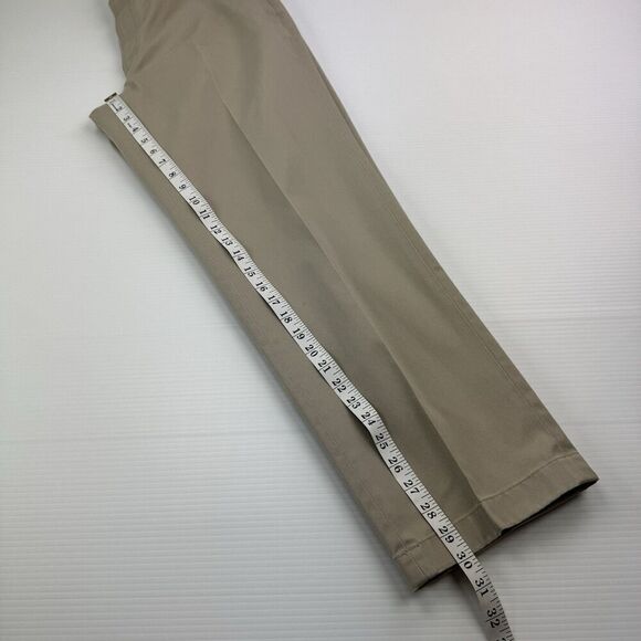 Brooks Brothers Clark Advantage Chino Flat Front Pants Tan Size 36x30 - Picture 7 of 9